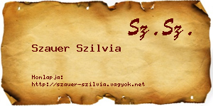 Szauer Szilvia névjegykártya